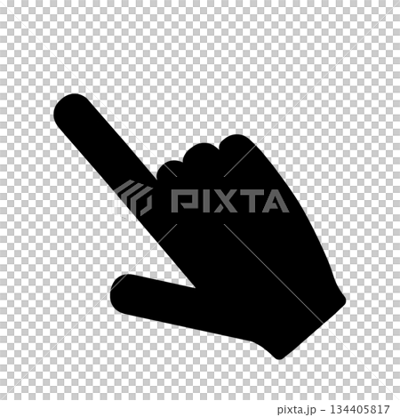 指さし　おすすめ　注目　アイコン 134405817