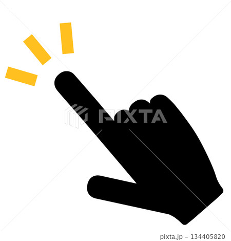 指さし　おすすめ　注目　アイコン 134405820