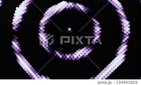 Hypnotic purple spiral waves animation loop Hypnotic purple spiral waves animation loop 134405829