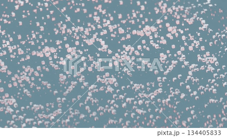 Abstract waving particles flowing in formation 134405833