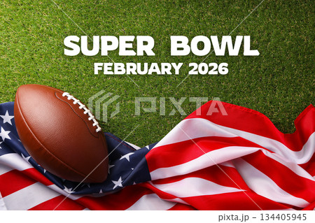Celebration of American football in February 2026 on grass 134405945