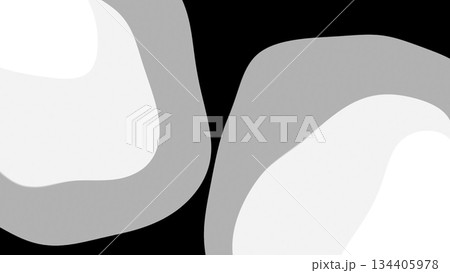 Abstract black and white morphing blobs background animation. Motion Abstract black and white morphing blobs background animation. Motion 134405978