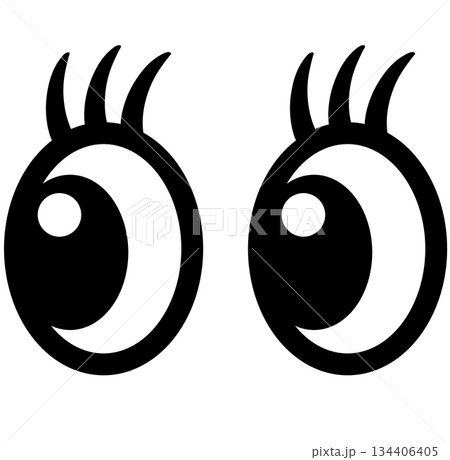 目　視線　注目　発見　気づき 134406405