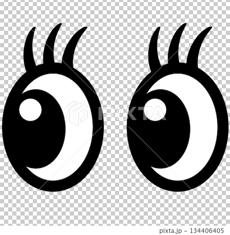 目　視線　注目　発見　気づき 134406405