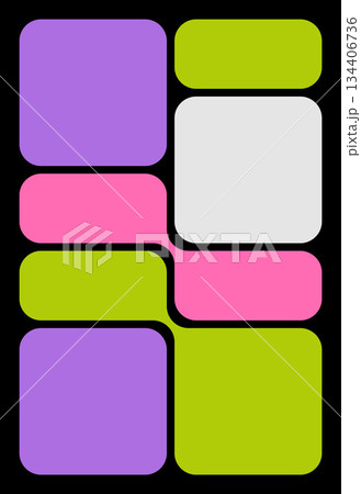 Trendy Bento Grid Vector Templates With Rounded Angles And Brick-Style Panels. Geometric Brutal Shapes In Different Sizes For Web Layouts And Modern Design Systems. Trendy Bento Grid Vector Templates With Rounded Angles And Brick-Style Panels. Geometric Brutal Shapes In Different Sizes For Web Layouts And Modern Design Systems. 134406736