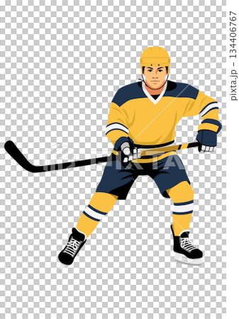 冰上曲棍球運動員 134406767
