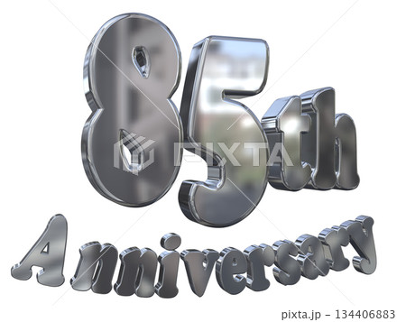 3DCG文字「85th Anniversary/85周年マークキラキラ」 3DCG文字「85th Anniversary/85周年マークキラキラ」 134406883