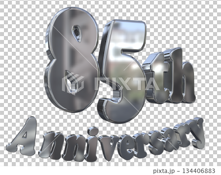 3DCG文字「85th Anniversary/85周年マークキラキラ」 3DCG文字「85th Anniversary/85周年マークキラキラ」 134406883