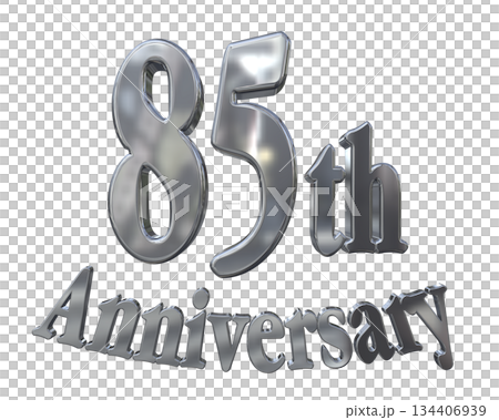 3DCG文字「85th Anniversary/85周年マークキラキラ」 3DCG文字「85th Anniversary/85周年マークキラキラ」 134406939
