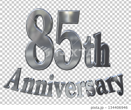 3DCG文字“85週年紀念/85週年紀念標誌閃耀” 134406946