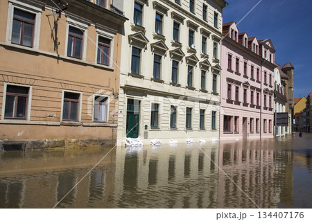 Flooding in Meyssen, Germany, in June 2013 134407176