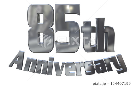 3DCG文字「85th Anniversary/85周年マークキラキラ」 3DCG文字「85th Anniversary/85周年マークキラキラ」 134407199