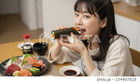 手巻き寿司パーティー 134407628