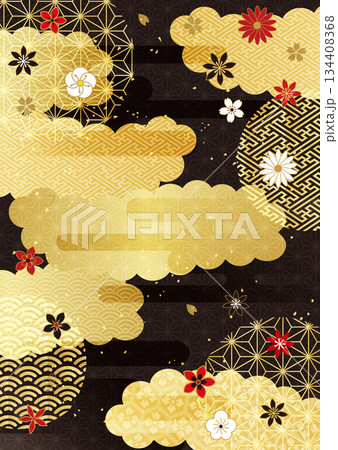 金箔和柄背景 134408368