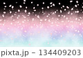 漆黒の背景に舞う桜吹雪 134409203
