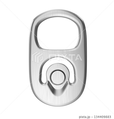Realistic Metal Pull Tab for Beverage Cans 134409883