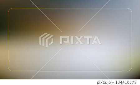 ダークグレーのグラデーション背景と丸角金フレーム 134410575