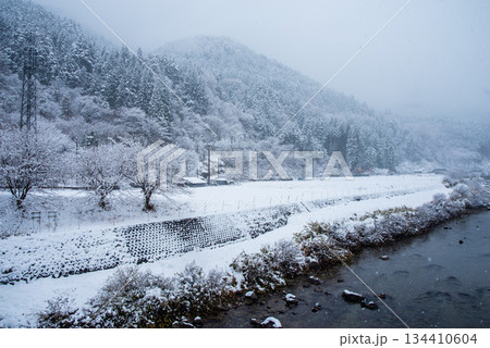 冬の馬瀬川《岐阜県 下呂市 馬瀬》 134410604