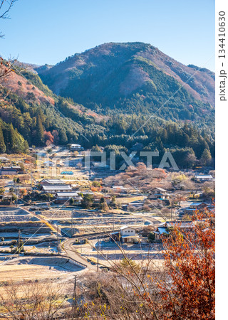 日本で最も美しい村「岐阜県 下呂市 馬瀬」冬景色 134410630