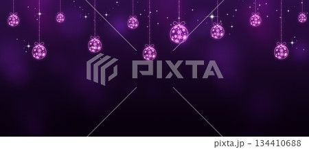 purple christmas illumination lights banner purple christmas illumination lights banner 134410688