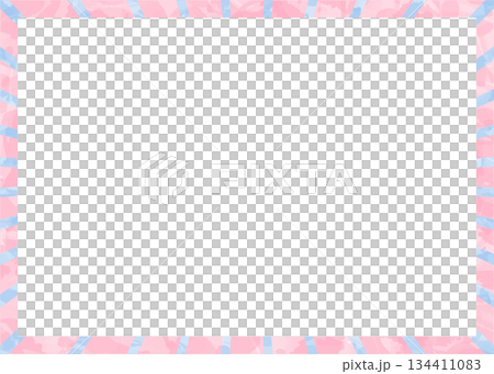 條紋邊框、條紋圖案、背景、水彩風格、模擬紋理 134411083