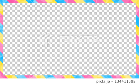 條紋邊框、條紋圖案、背景、水彩風格、模擬紋理 134411388