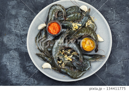 Langoustine tasty seafood. 134411775