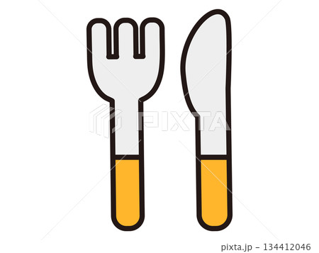 シンプルな食器のアイコン素材2 134412046