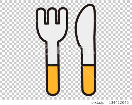 シンプルな食器のアイコン素材2 134412046