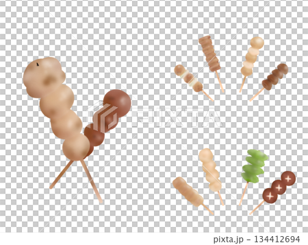 各種烤雞串 134412694