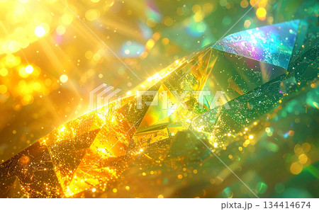 綺麗な黄色と緑の背景テクスチャ 綺麗な黄色と緑の背景テクスチャ 134414674