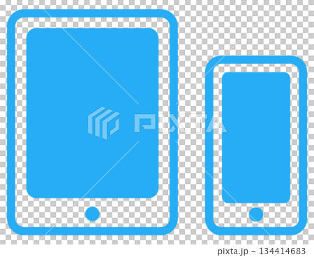 手機和平板電腦扁平化圖示集 134414683