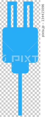 電源プラグのフラットアイコン 134415096
