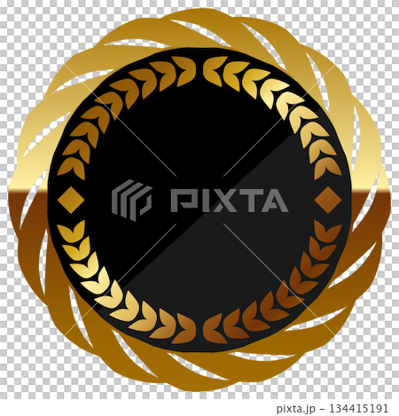 黑金相間的奢華金屬框架 134415191