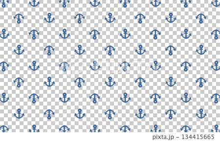 Blue ocean anchor mark pattern facing up and down 134415665