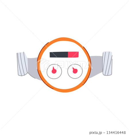 Water meter showing consumption and utility measurement 134416448