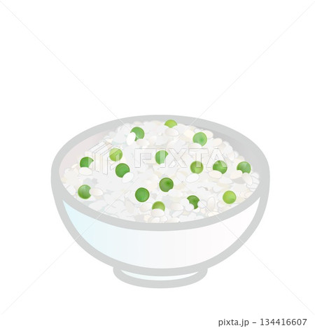 豆ごはんのイラスト 134416607