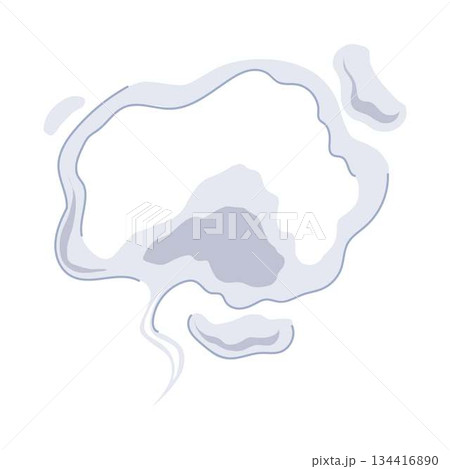 Smoke puff spreading abstract vapor effect illustration Smoke puff spreading abstract vapor effect illustration 134416890