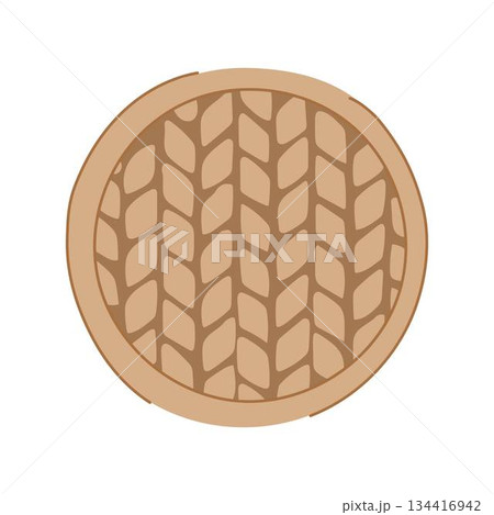Sewer manhole cover street drainage access illustration Sewer manhole cover street drainage access illustration 134416942