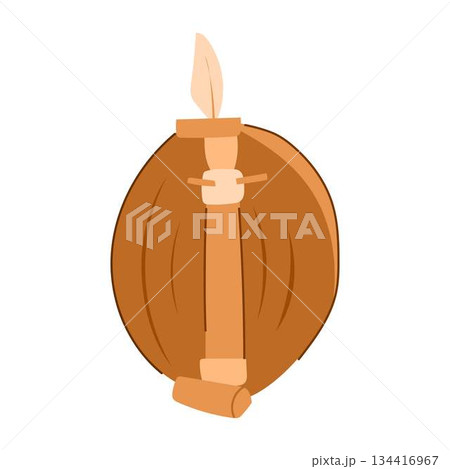 Traditional sasando musical instrument illustration artwork 134416967