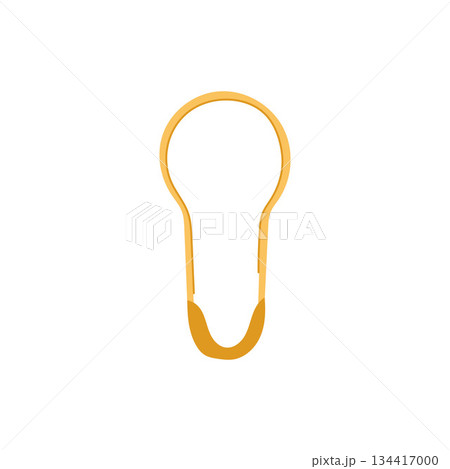 Safety pin graphic illustration creating simple symbol Safety pin graphic illustration creating simple symbol 134417000