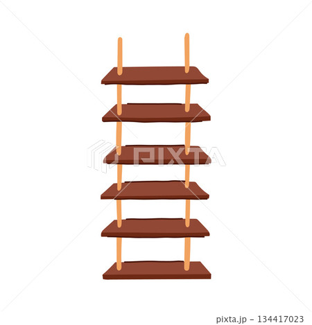 Rope ladder concept for climbing high and reaching goals 134417023