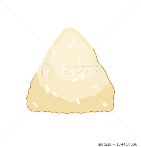 Japanese onigiri rice dumpling isolated illustration Japanese onigiri rice dumpling isolated illustration 134417036