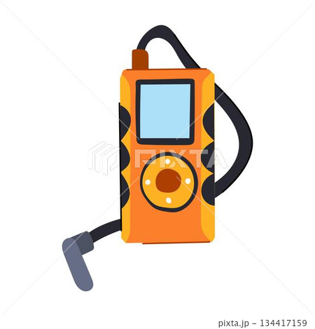 Portable music player device with screen and buttons 134417159