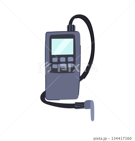 Portable gas detector measuring air quality illustration 134417160