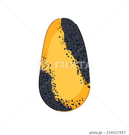 Oval abstract nail art design with textured colors 134417457