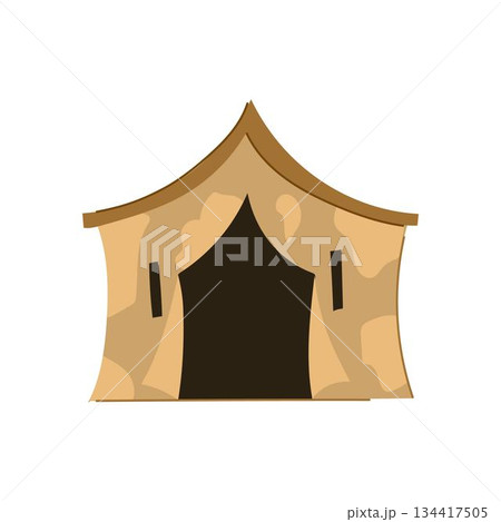 Military tent providing shelter and temporary housing concept 134417505
