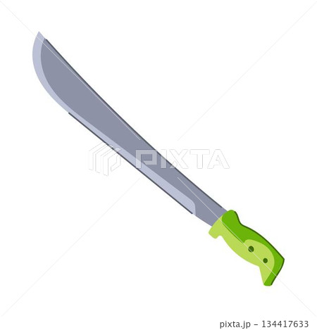Machete utility tool symbol for clearing vegetation 134417633
