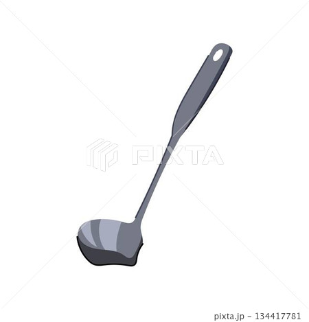 Metal kitchen ladle for serving soup and cooking Metal kitchen ladle for serving soup and cooking 134417781