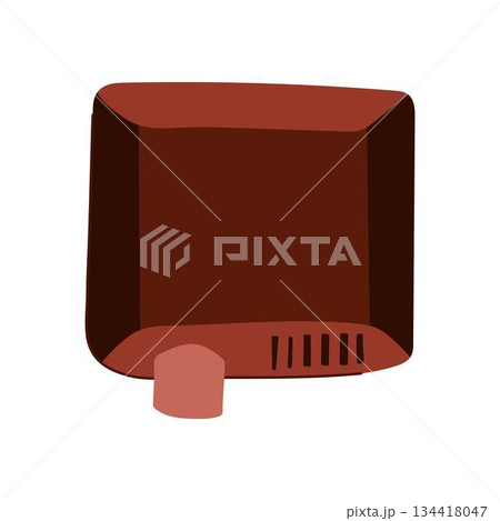 Modern hand dryer promoting hygiene and quick drying 134418047